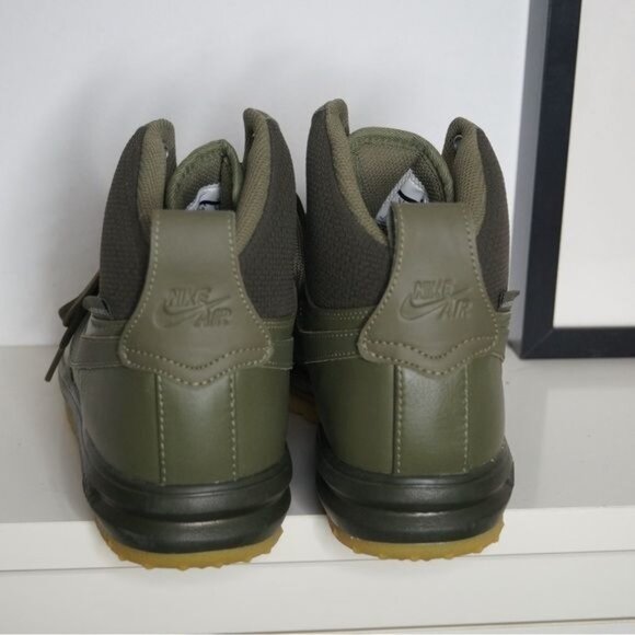 Nike Air Force 1 Lunar Duckboot/ Sneakerboot Olive Youth Boys 7Y - Picture 6 of 11